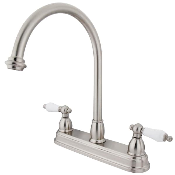 Restoration Centerset Kitchen Faucet, Brushed Nickel